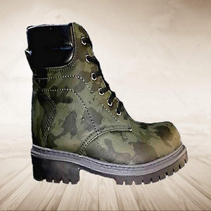 Bottes Nubuck  hommes tendence 2020 -MILITAIRE