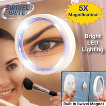 Charger l&#39;image dans la galerie, Miroir loupe LED idéal pour épilation sourcils