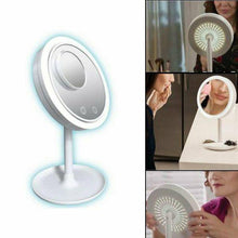 Charger l&#39;image dans la galerie, Miroir De Maquillage LED Avec Ventilateur