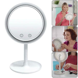 Miroir De Maquillage LED Avec Ventilateur